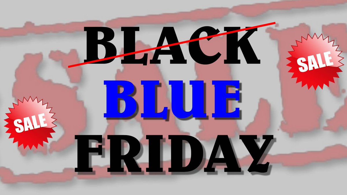CUFCBluesStore's tweet photo. Make sure you turn your Black Friday Carlisle Blue tomorrow with a range of unbelievable discounts in our @CUFCBluesStore right here on Warwick Road, and online! Full details here: https://t.co/mUCdj2MC35 https://t.co/4dokR6lpSe
