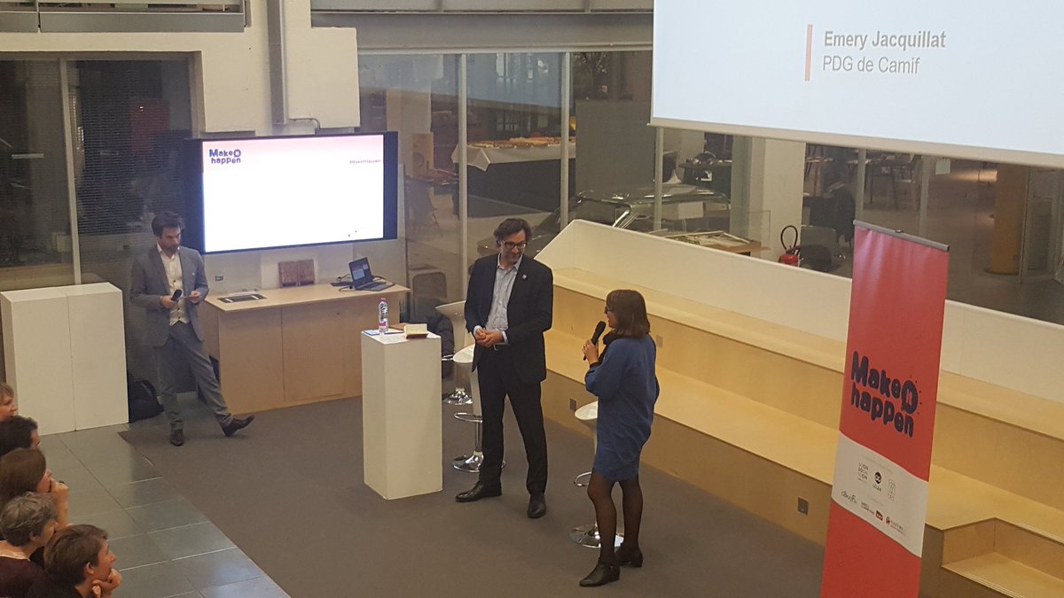 Le prix #Innovation durable, soutenu par la <a href="/Camif_/">Camif</a> est attribué à la draisienne de @MundaoUpcycling ! Réalisée à partir de bois de récupération et élaborée, dans une démarche solidaire par un ESAT, et locale car fabriquée entièrement en Nouvelle-Aquitaine !
#MakeItHappen