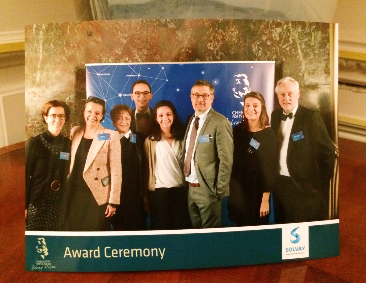 Cyrille_MT's tweet photo. With the communications squad #SolvayPrize 😁 https://t.co/OyZWKBGvpx
