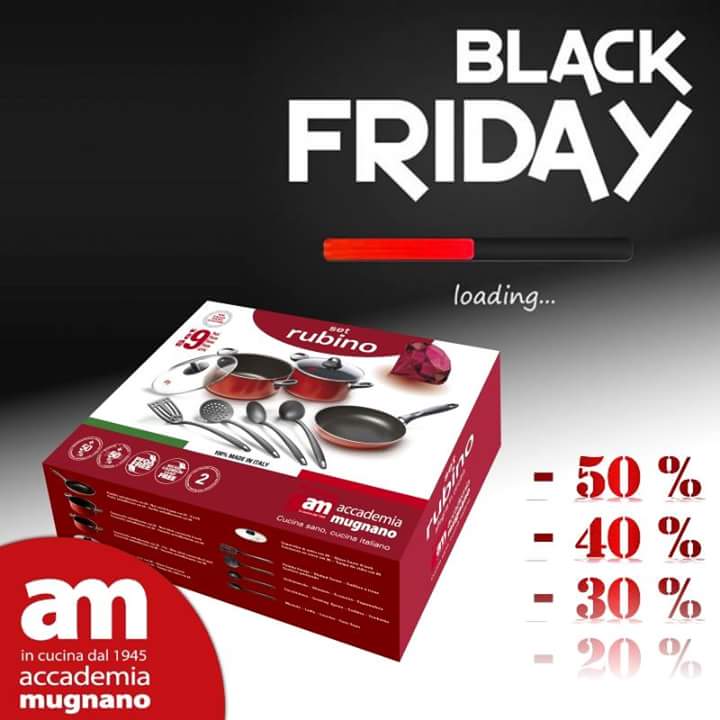 accademiamugnan's tweet photo. Idea Regalo, in un elegante astuccio 9 pezzi che includono 2 casseruole con relativi coperchi, una padella e il set in nylon di utensili.
#RUBINO una linea dalle ottime prestazioni ad un #prezzo speciale!!
#blackfriday #antiaderente #setpentole #madeinitaly #promo #offerta https://t.co/6OEG8t1EdE