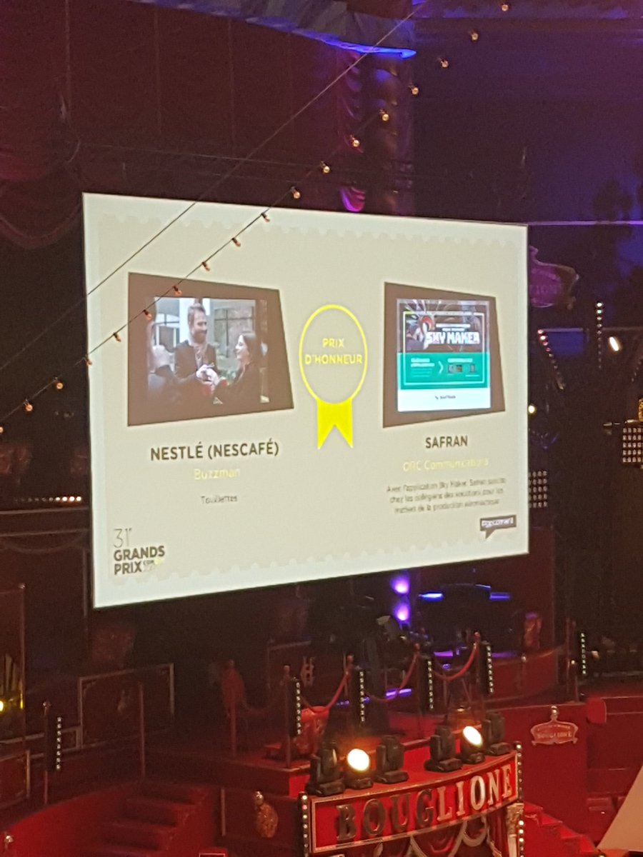 agencepublicorp's tweet photo. Très fiers de ce prix d'honneur pour couronner cette très belle collaboration avec @SAFRAN #Skymaker #GPComent https://t.co/JywL48mV5T