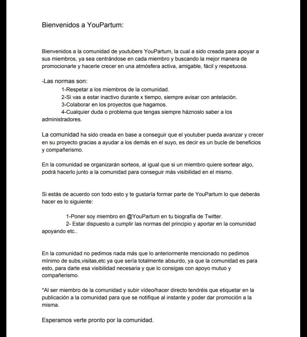Hola chicos 
Aquí os dejo las normas, requisitos y todo lo que tenéis que saber sobre la comunidad😋
Y si quieres entrar mandarnos MD 🔰🔰
