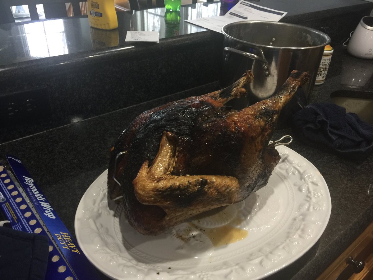 DMesack's tweet photo. Turkey and football.  #GoodLife https://t.co/Jz90kChqIm
