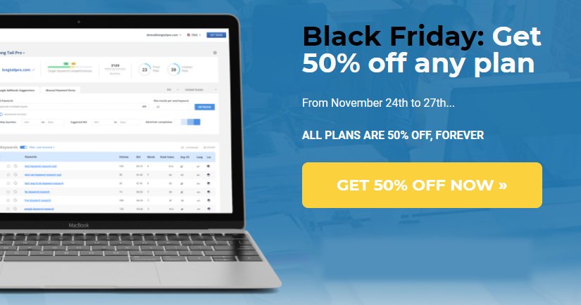 NackedBlogging's tweet photo. Get 50% OFF On Long Tail Pro https://t.co/vRlkGvNYiu Claim Your Offer Now! #BlackFriday2017 #CyberMonday2017 #LongTailPro #SEO https://t.co/3nCTq1PN8D