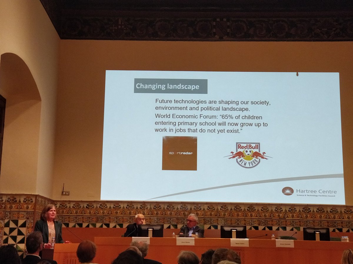 ae_barcelona's tweet image. 65% of children entering primary schools will grow up to work in jobs that don&apos;t yet exist, says Allison Kennedy (@HartreeCentre)

@acad_euro @BSC_CNS @iec #education #hpc #Supercomputers #DisputatioOfBarcelona2017