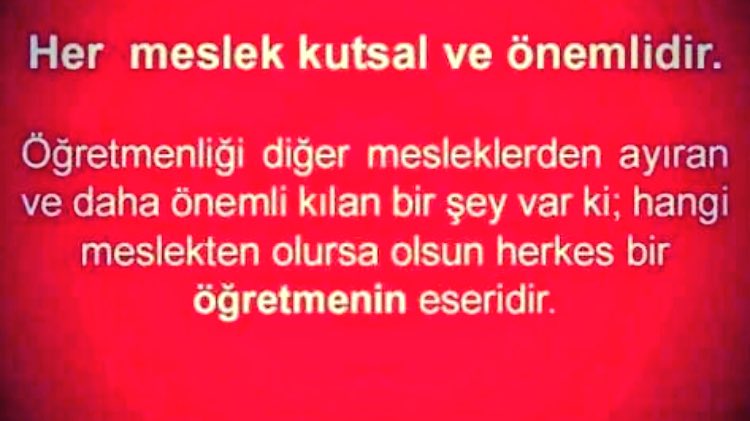 Bu mesleği onurla taşıyan tüm öğretmen arkadaşlarımın gününü kutluyorum. Sevgi ve saygılarımla...