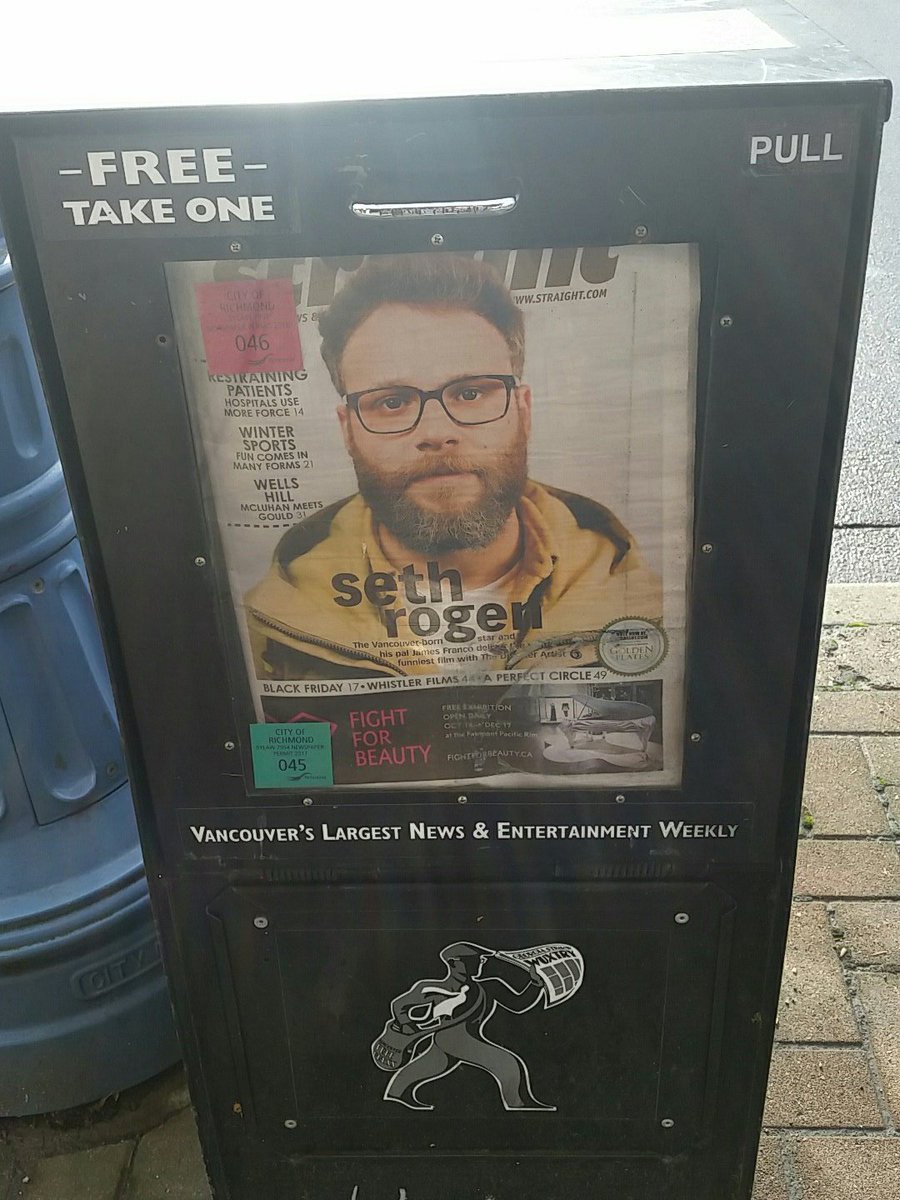 Just moved to Vancouver....  Is seeing this face all the time now worth it???  <a href="/Sethrogen/">Seth Rogen</a> #yes