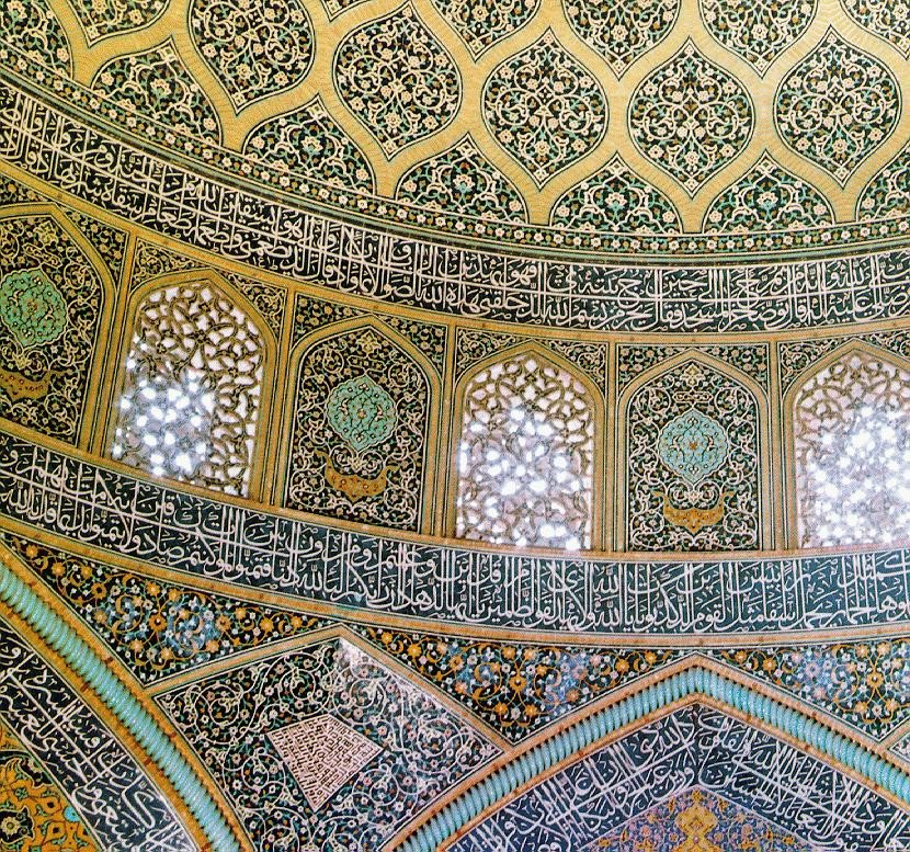 artinsociety's tweet photo. Enjoy the outstanding tilework in these interior views of the 17C Sheikh Lotfollah Mosque in Isfahan, Iran, originally the private mosque of the Royal Court https://t.co/hSBxNGcdtn