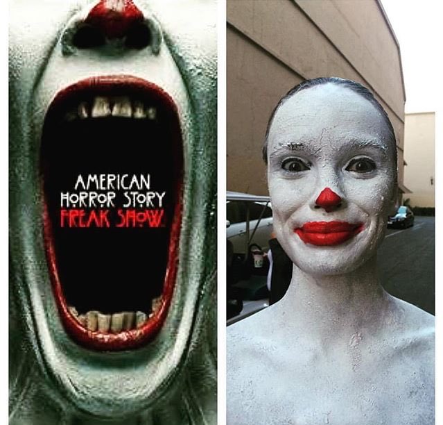 AHSxES's tweet photo. Detrás de cámaras en los pósters y teaser de Freak Show https://t.co/G91feTyLm0
