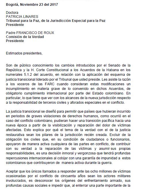 ernestosamperp's tweet photo. En mi condición de Expresidente de la República, estoy dispuesto a atender todos los requerimientos del Tribunal para la #Paz y la Comisión de la Verdad para contribuir al esclarecimiento de los hechos de guerra ocurridos durante mi gobierno https://t.co/0C60zBwoAq