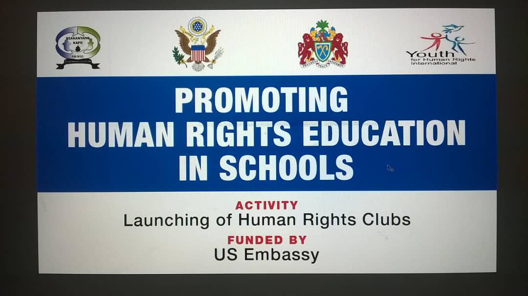 We will be launching a human rights club  at Nusrat High School today