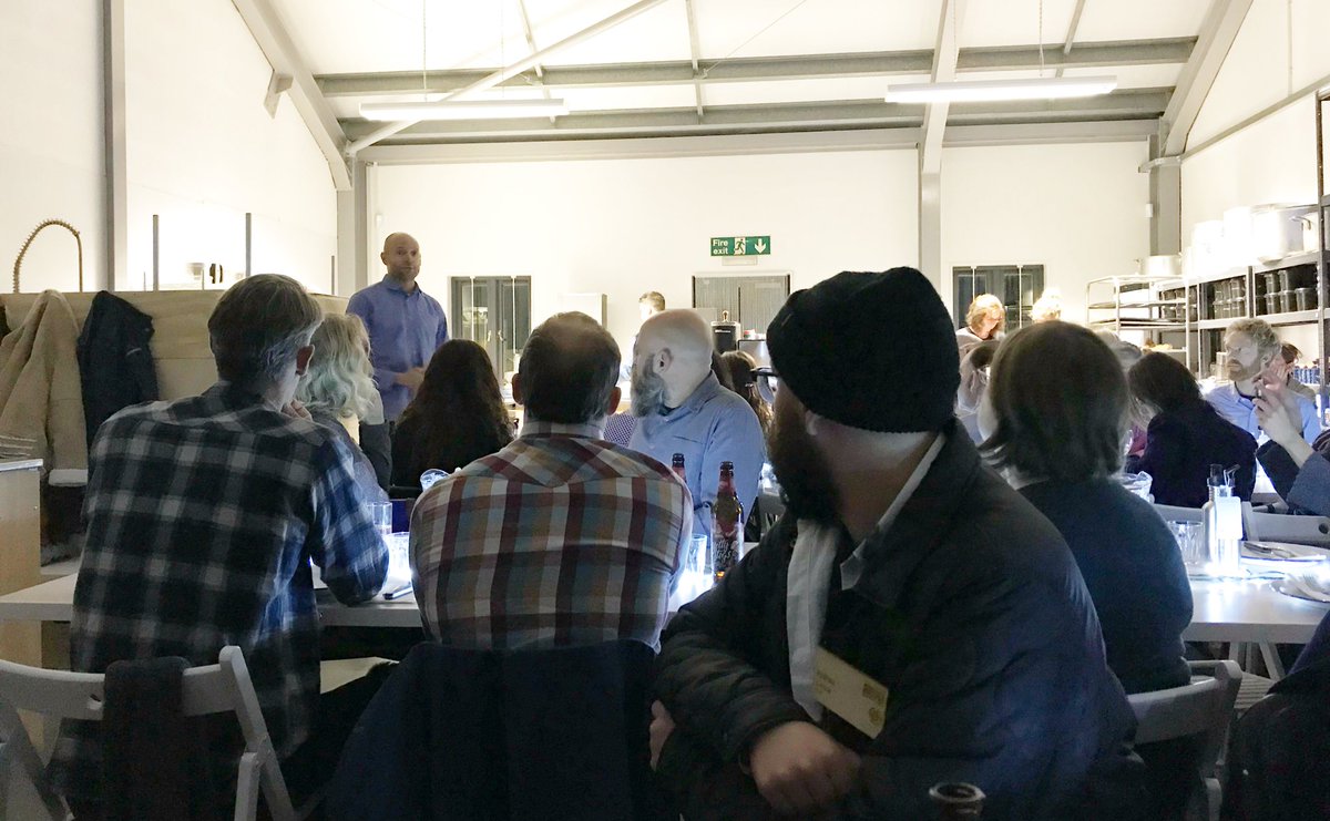 Leapness's tweet photo. What a brilliant evening with @HugoSAS @sascampaigns team #250club gathering perfect mix of people, purpose and awesome food from @chefbenquinn after a day of campaign planning and designing at #whealkitty what a community https://t.co/fpadkORXtr