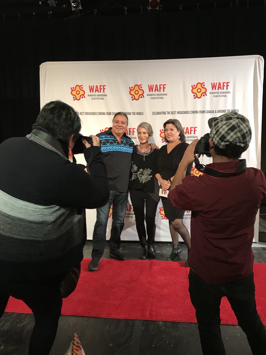 ABFilminstitute's tweet photo. Paparazzi in full swing! #ABFI #WAFF2017 kicks off! Red carpet treatment @ColeenRajotte @ComptonCom https://t.co/zThBCmi1RD