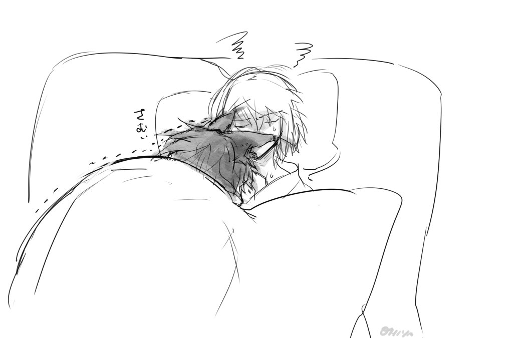 息を吸うようにねこちゃん 冬 