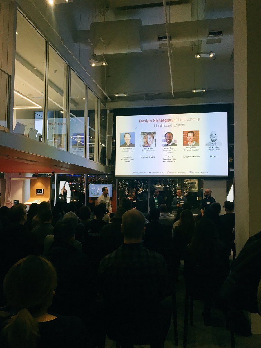 UHNOpenLab's tweet photo. We are talking design in healthcare with other brilliant #DesignStrategists  @mlovas @AmanSium @SynaptiveMed and @nickheise https://t.co/4oWmDXgNNy