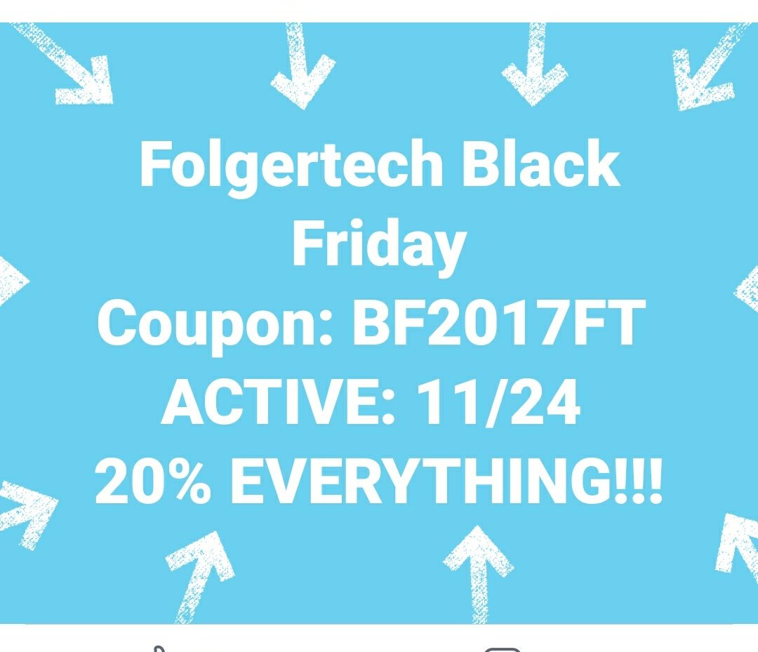 3DPrinting_Phil's tweet photo. #BlackFriday 20% of everything in their online store #folgertech #3dprinting #Makevember https://t.co/1GXu3LCWpN