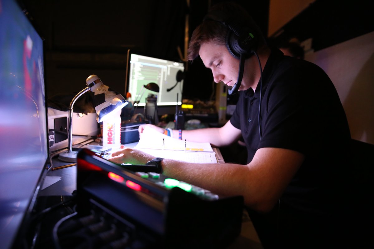 GSAProduction19's tweet photo. Another great show for Antigone last night, well done to all the cast and crew! First-time DSM Jon is doing a great job with the most cues out of all of our #4inRep shows. ๐ค๐๐โ๏ธ https://t.co/iFz7i9o2l0