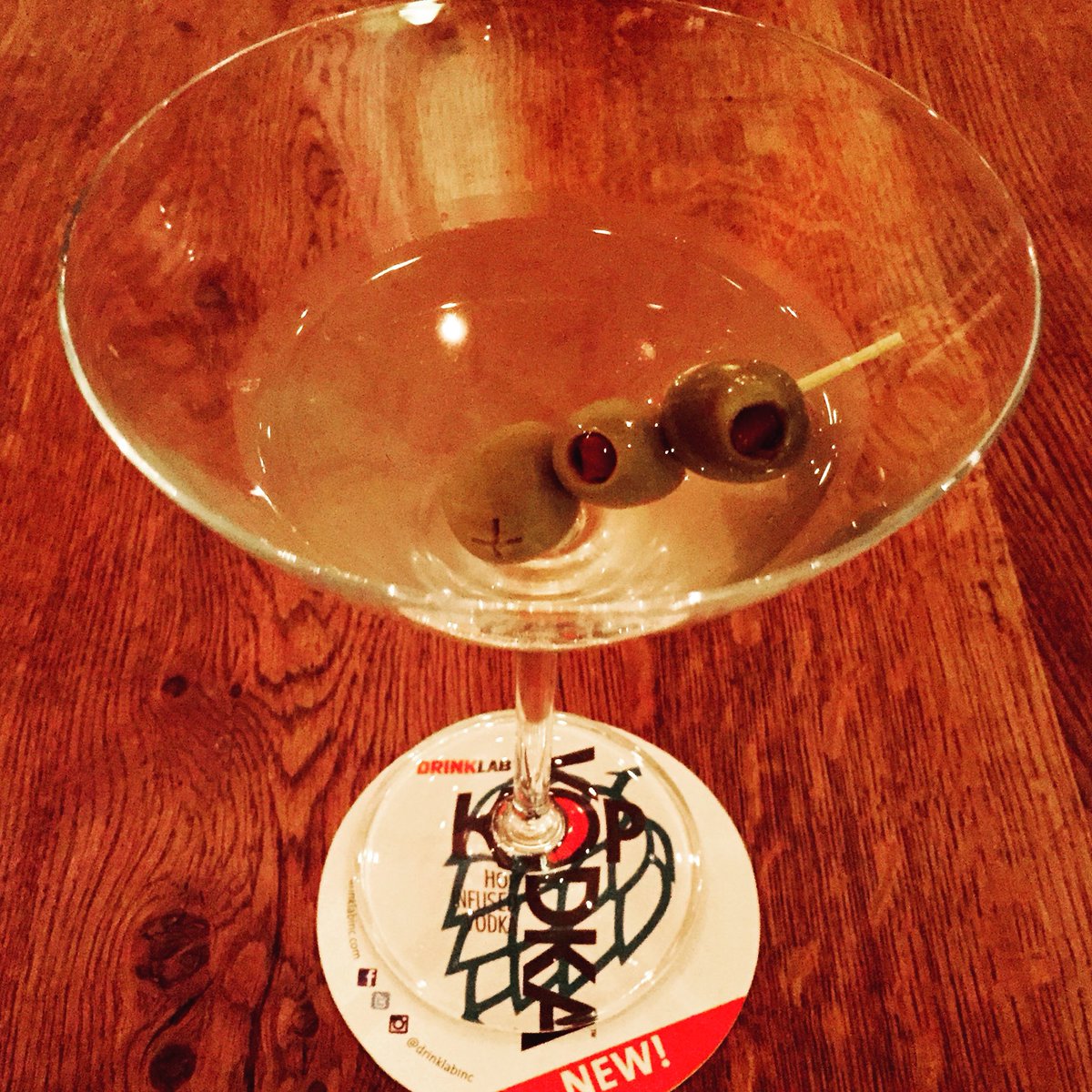 drinklabinc's tweet photo. It’s Thursday evening. Perfect time for a #Hoptini. This one’s a little dirty! Only made with Hop Vodka. Cheers! #LiquidAlchemy https://t.co/RHx1i3bvvz
