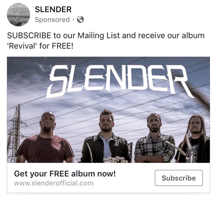 Slendertheband's tweet photo. Join our mailing list at https://t.co/X4zvNehBWp get get our album ´Revival’ for FREE! https://t.co/9r0O8sqwB8