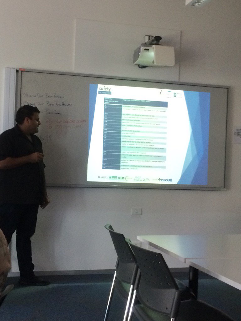 Vikas Seth presenting at the PHO National Quality Improvement Facilitator Celebration@KoAwatea <a href="/IHutchby/">Ian Hutchby</a> <a href="/AlisonNZL/">Alison Howitt</a>