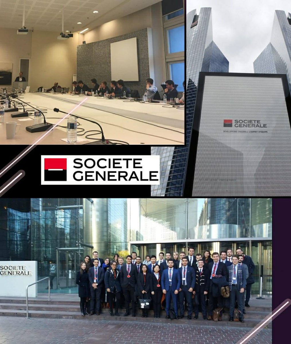 m2banquefinance's tweet photo. Les étudiants du #M2BF remercient chaleureusement la @SocieteGenerale de les avoir accueillis hier dans ses bureaux jumeaux situés à La Défense. #TeamSpirit #Finance #Banque
Avec Thibault Milhade, Stéphane Tuot, Pierre Von Pime, Irma Villet, et Michel Dos Santos. https://t.co/FVwJHZrdsq