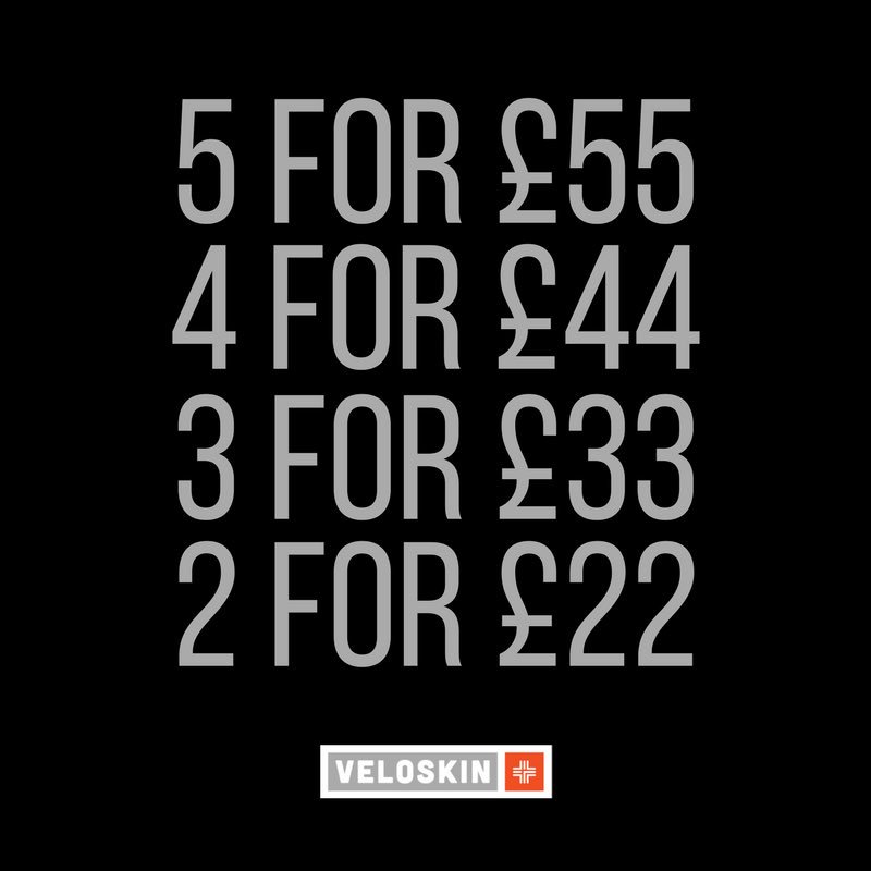 VeloSkin's tweet photo. Black Friday; We’re in.
From Friday 24th to Monday 27th you can buy any two (or more) of our range for just £11 each. This is a great time to stock up or even fill some stockings in time for Christmas. #BlackFriday #VeloFriday https://t.co/bLWz5GBOqr