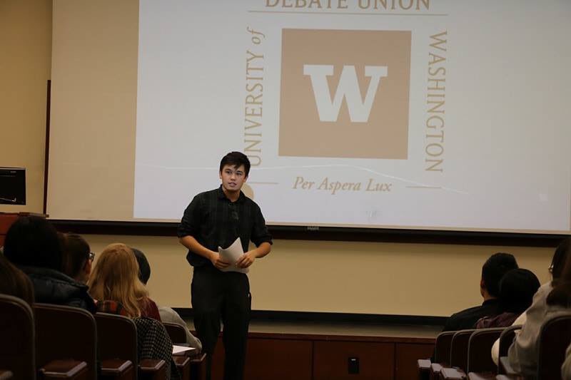 Students and speakers participating in the discussion on immigrants, and telling their own stories.
