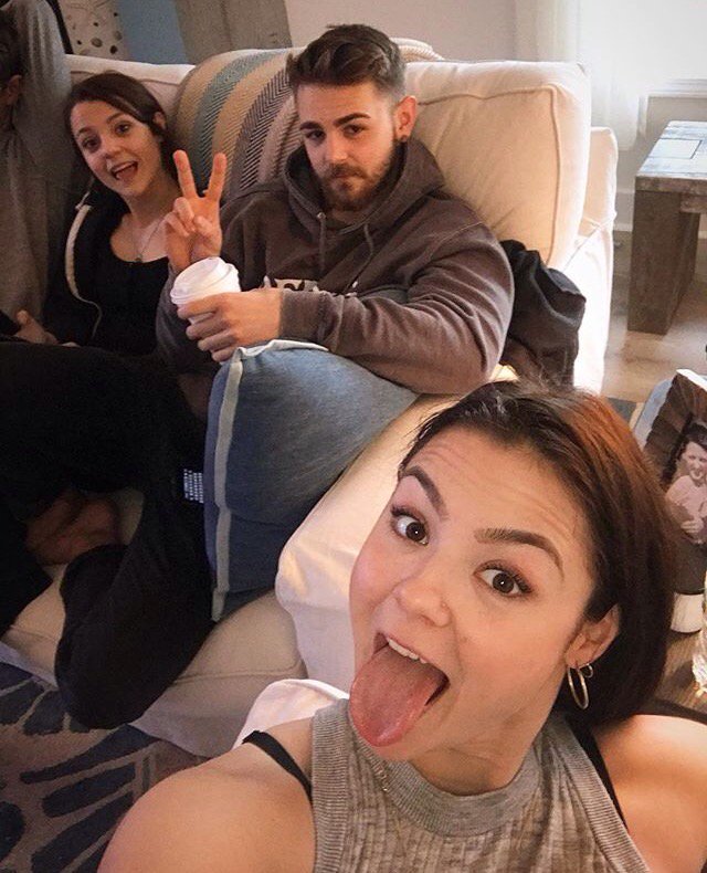 Kat and Meg with their  brother today ❤️❤️ #prescott_reunion