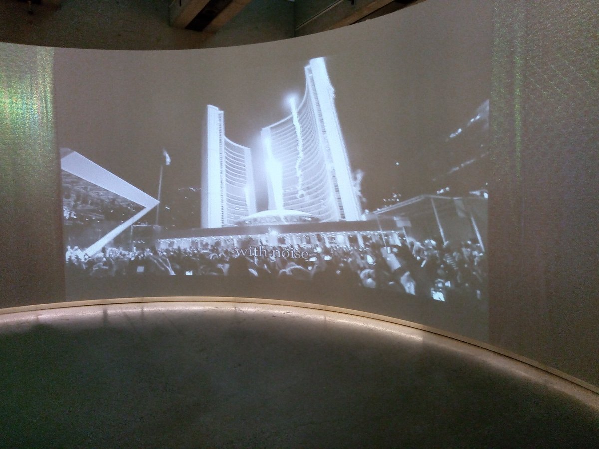 MLC_Research's tweet photo. "With noise" | Hadia Khan's films engage Florine Stettheimer's poetry with a contemporary medium with #Toronto as a backdrop #StettheimerAGO https://t.co/GlXXLew5Cf