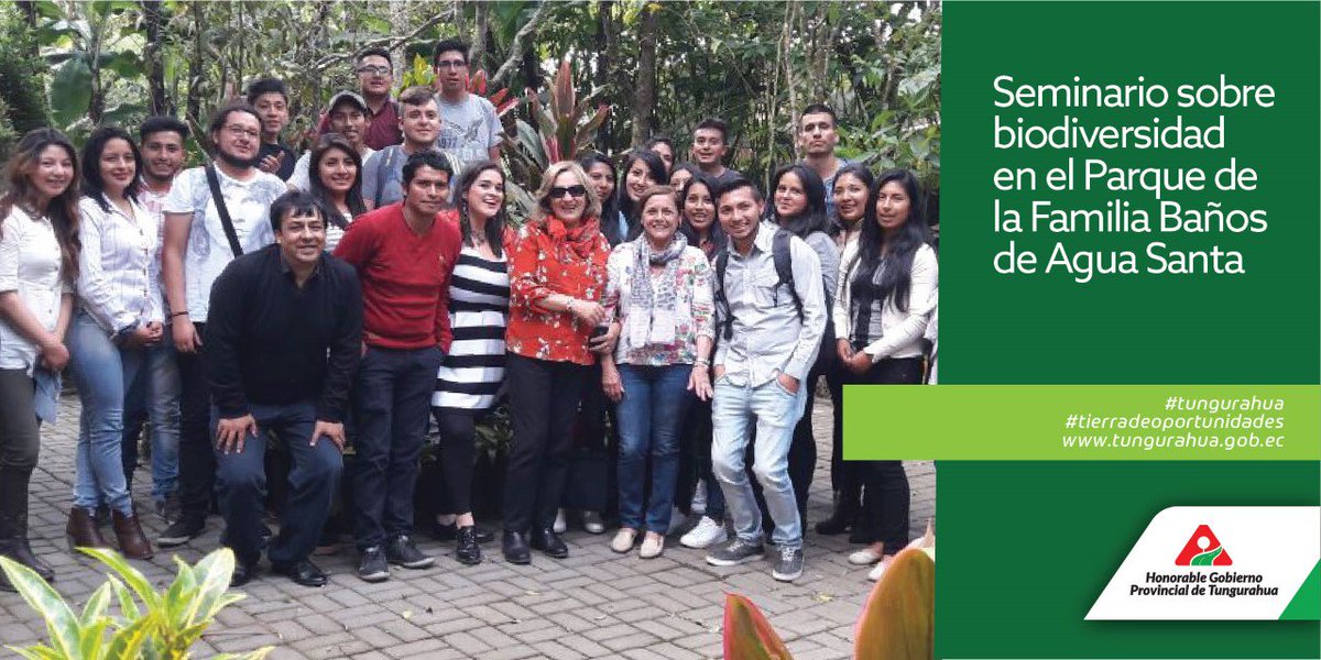 Dadas las condiciones para el aprendizaje, el Parque de la Familia Baños de Agua Santa, fue sede del seminario Académico sobre “Biodiversidad y Gestión de tráfico de Vida Silvestre”.  bit.ly/2jhLSlq