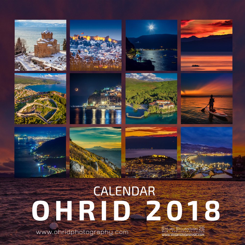 Календар Охрид 2018 готов, од утре во продажба :)) #ohrid #macedonia #calendar #2018 #photos #photography #stojanstojanovski