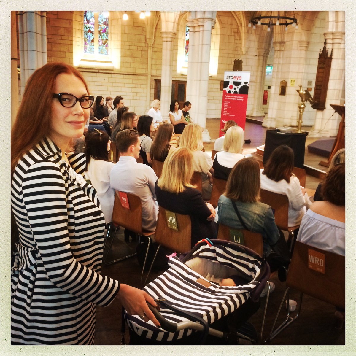 BobaMBaluchova's tweet photo. Tove Tui visitin local church @StMatthewsNZ for the very 1st time. #Pásiky musia byť! #mamyAdcery #cmAkl #ourAkl #creativeMornings #kiwiLife https://t.co/iP4N7xmdUf