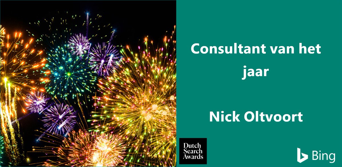 .<a href="/NickOltvoort/">Nick Oltvoort</a> of <a href="/Adwise_BV/">Adwise - Your Digital Brain</a> has been announced as Consultant of the Year at the #DSA17 <a href="/SearchAwardsNL/">Dutch Search Awards</a>. Gefeliciteerd!!