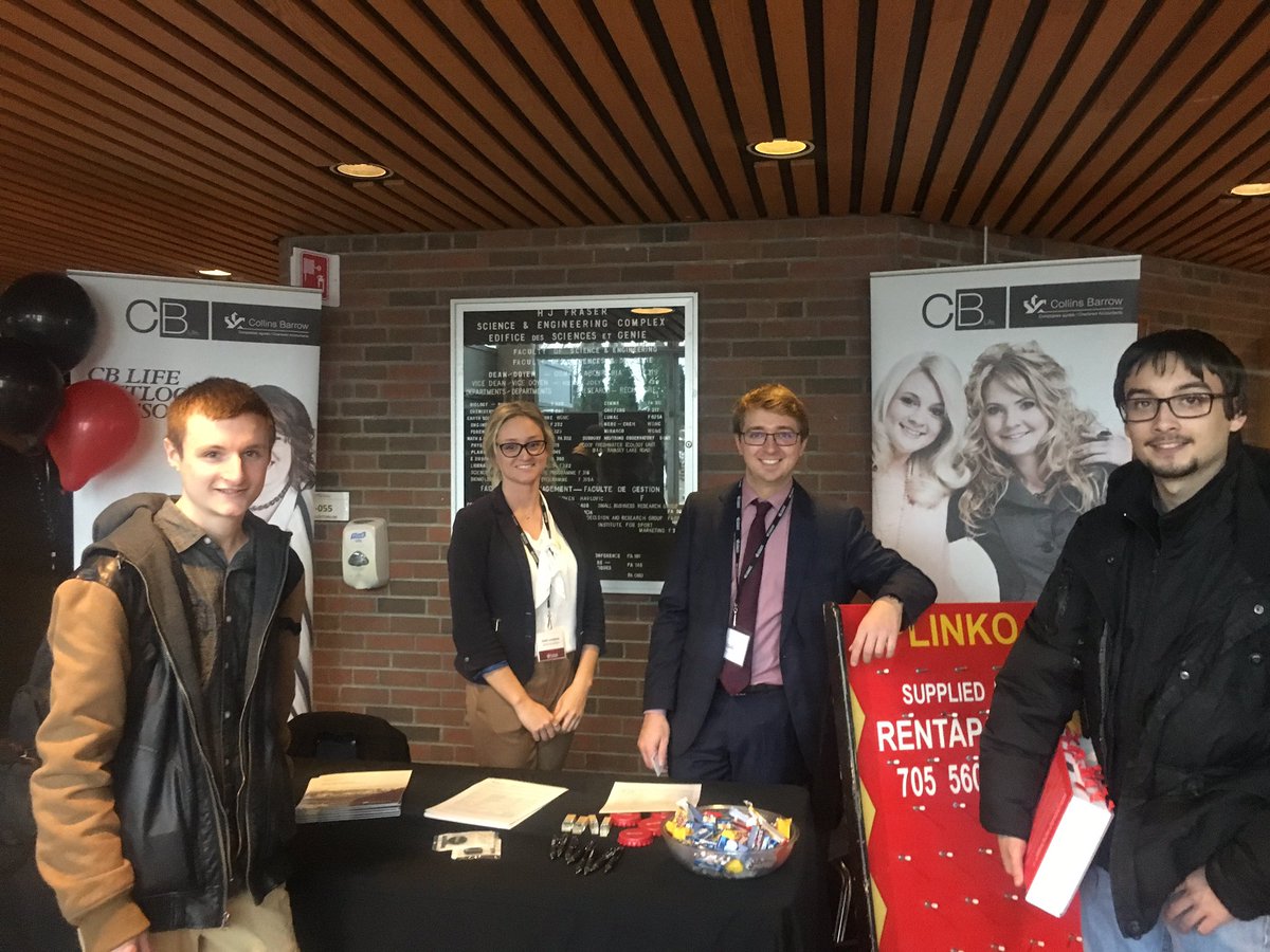 patyoq's tweet photo. @LaurentianAlum advising #business students today #careerfair  @Lattegirl23 thank you #CollinsBarrow #Sudbury https://t.co/mFLGbu1sET