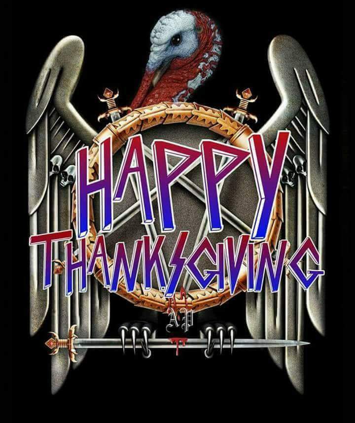 MetalMonsterYT's tweet photo. HAPPY FUCKING THANKSGODDAMNGIVING https://t.co/AUX4ilGxVV