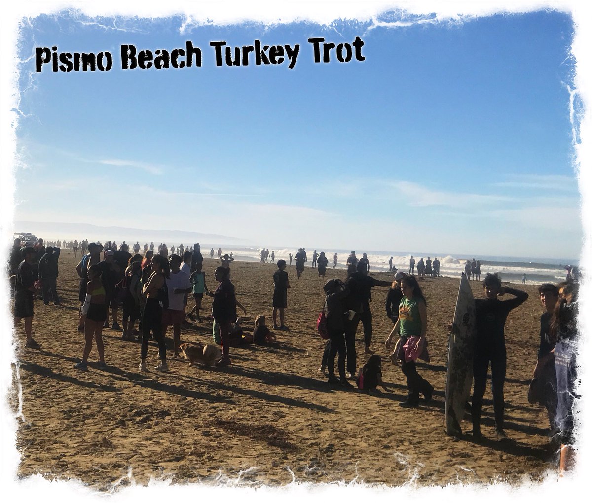 jameswogan's tweet photo. #PismoBeachTurkeyTrot raised $$ for #SLOFoodBank feeding #homeless families; fun 2 C #children &amp; #TurkeyTrotdogs, - running 4 a good cause #turkeytrot2017 https://t.co/8pJC0viZ4a