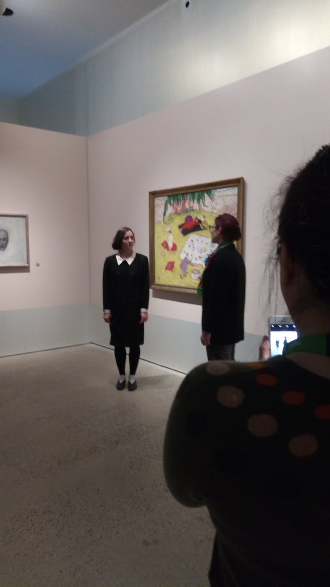 MLC_Research's tweet photo. Hayley &amp; Bernadette Horvath perform "Duchamp Visits" #StettheimerAGO https://t.co/FV70JSdVfw