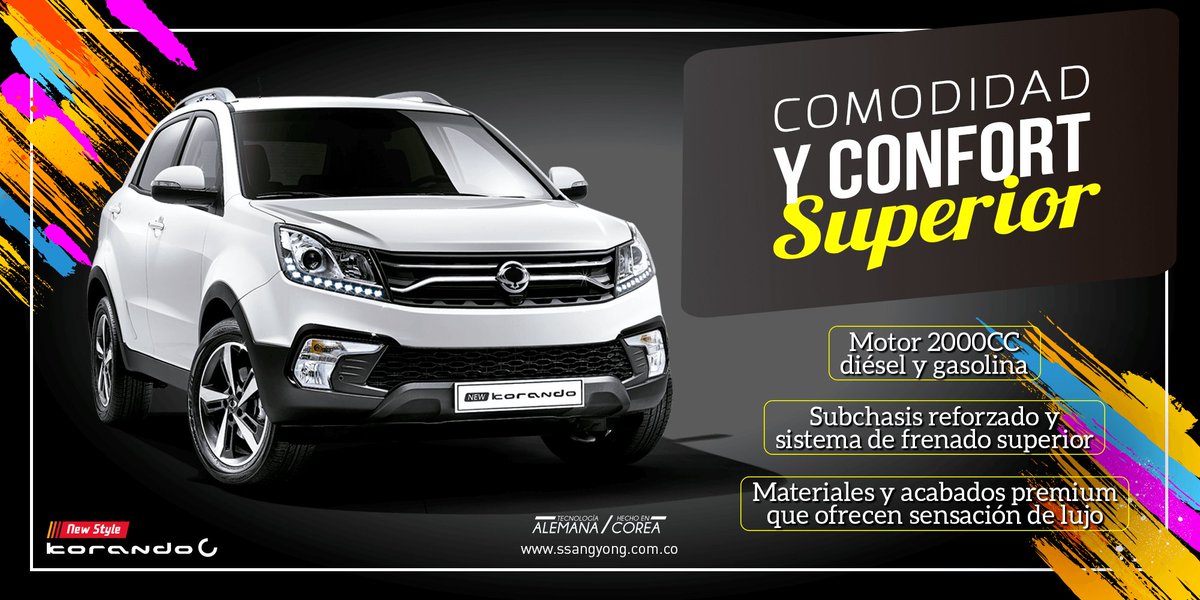 ssangyongcol's tweet photo. La #KorandoC te ofrece el espacio y la flexibilidad que necesitas para todos tus requerimientos de transporte.
Conoce todas sus características aquí ➡ https://t.co/dVubRzkerJ
#Ssangyong #SsangyongColombia #SsangyongGlobal https://t.co/nGrASha7Z2