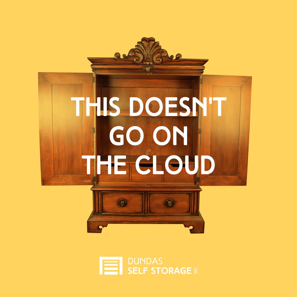dundasstorage's tweet photo. Some things just can't fit on The Cloud... #getorganized #selfstorage #winterclearning https://t.co/9bieoFIuTF
