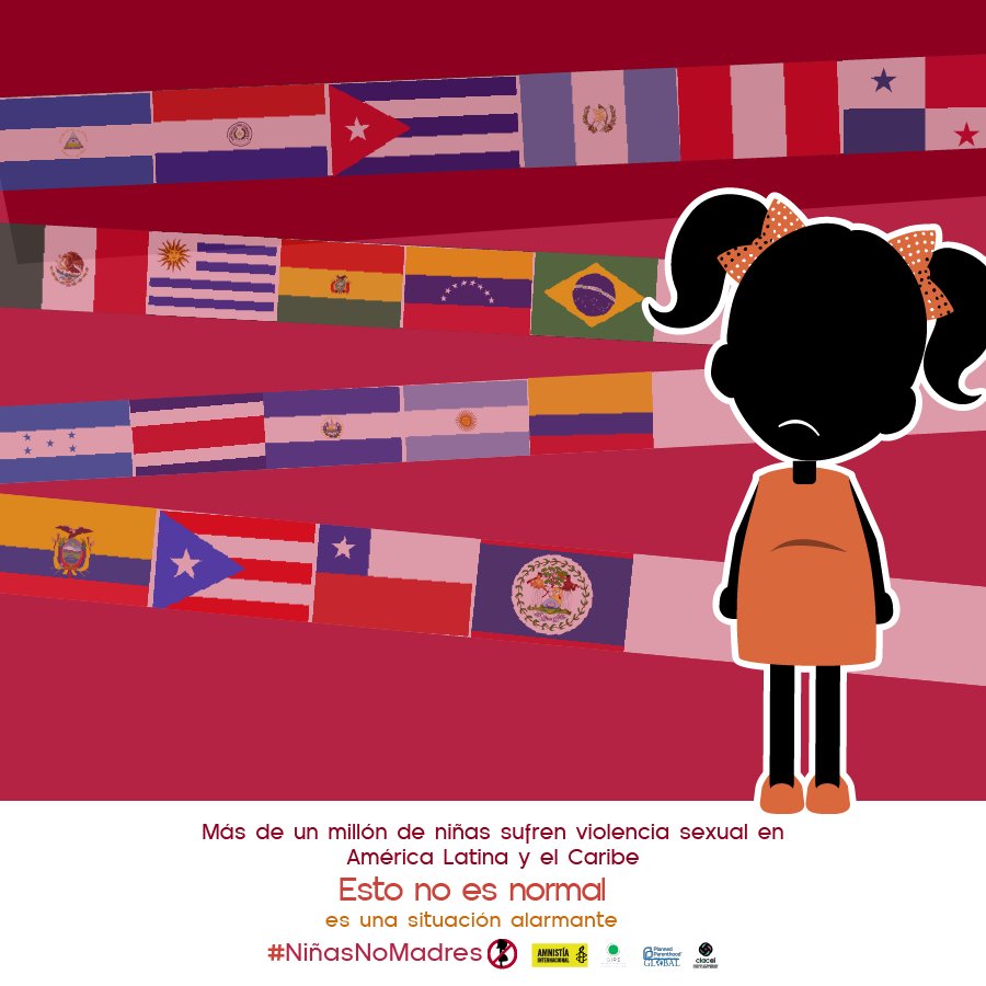 IpasLAC's tweet photo. Obligar a una niña a continuar un embarazo resultado de abuso sexual es continuar la violencia #NiñasNoMadres #25N #16Días @InfoClacai https://t.co/19DkBW5CEZ