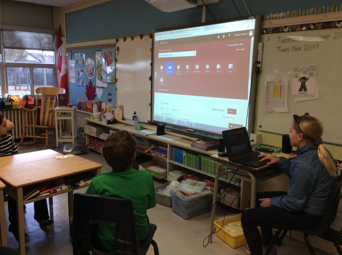 habachibarb's tweet photo. Thank you to grade 6 student who taught us how to use Office 365 on Chrome books! #techrolemodel https://t.co/T9AvdTTBza