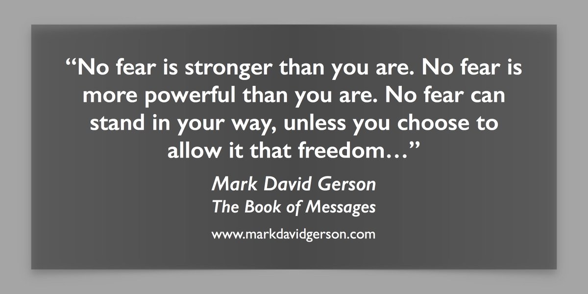 coolgames24's tweet photo. "No fear is stronger than you are." - Mark David Gerson #fear #quote #spirituality https://t.co/AEwuo8SRYu