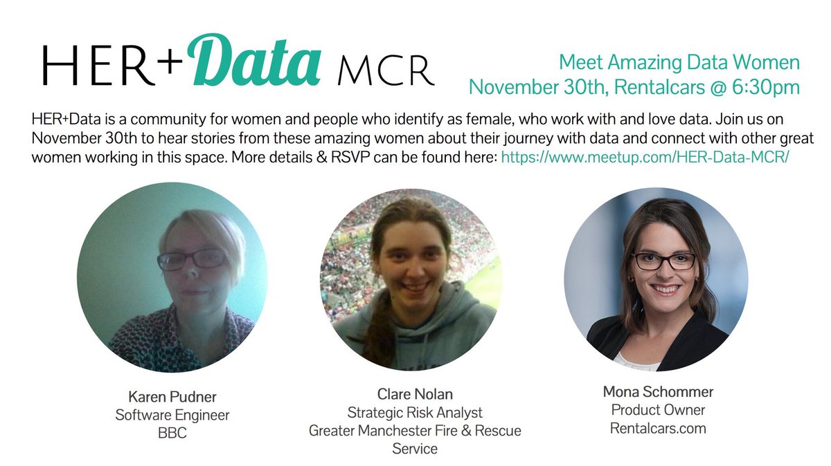 herplusdatamcr's tweet photo. Ladies at #MancML, we have a #herplusdatamcr meetup here at Rentalcars next week, if you want to meet other women who work in data! Join our community & RSVP here: https://t.co/exTCF8lIrH @Manc_ML https://t.co/4rrF6NC5YE