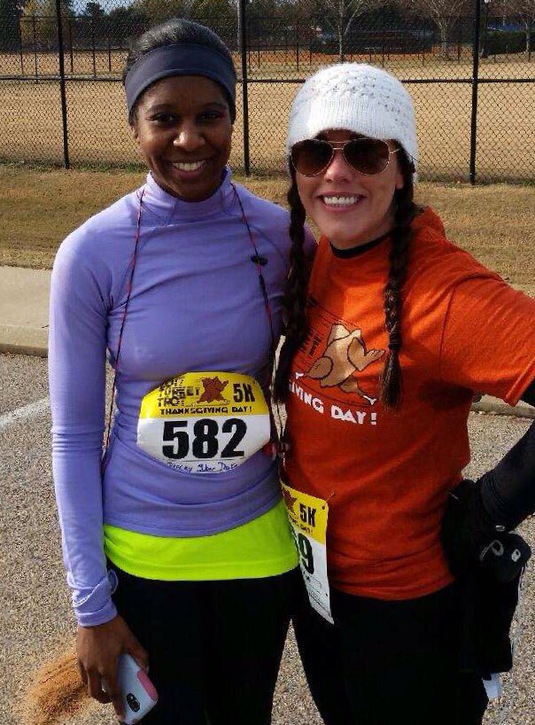 DrTiffanyHall's tweet photo. BFF from HS...Education Lawyer and Education Doctor together again. #StaceySuber&amp;TiffanyTurner #5KTurkeyTrot #AHS99 https://t.co/XOwmap7kQ0