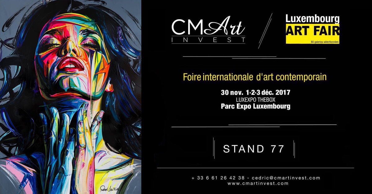 Retrouvez plusieurs de mes tableaux grands formats au Luxembourg Art Fair du 30 Novembre au 3 Décembre ! #raphaellaventure #art #painting #modernart #artist #frenchartist #cmartinvest