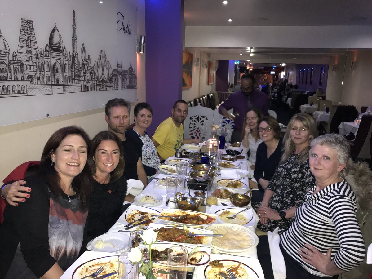 A lovely class curry (not a Christmas do!!!) with this bunch!! <a href="/joannekitching/">Jo Kitching</a> #flexabilityStrengthandBalance #loveacurry
