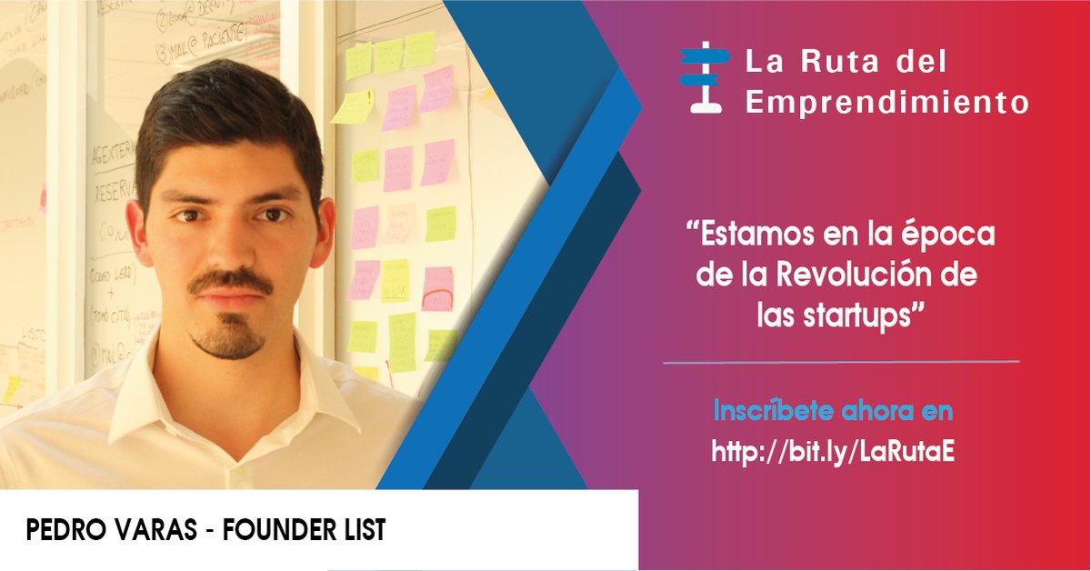 ProOHiggins's tweet photo. Este 30/11 Pedro Varas, CEO y co-founder de @founderlistla analiza la revolución de las Startup en Latinoamérica. Si eres emprendedor, ven y participa de nuestro seminario "La Ruta del Emprendimiento" 👉https://t.co/6LbY4uTBud #emprendedores #startup #founderlist https://t.co/wUEcfLeOF7