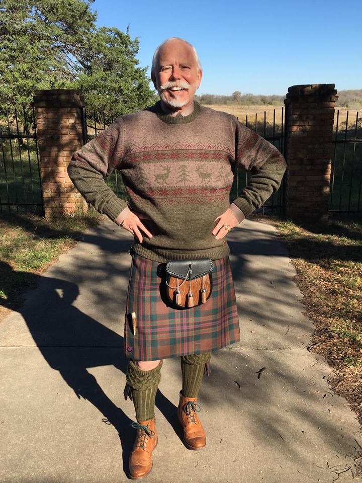 NicolsonKilts's tweet photo. sharing this Thanksgiving our friend Edson Way, Ennis, Texas in his bespoke kilt outfit of #JohnMuirWay #tartan kilt and tie with Nicolson Tweeds made by #GNKfamily following his succesful completion of the John Muir Way back in September  #MadeinScotland #JohnMuirWay #keepitreal https://t.co/eOIfkPVAcU