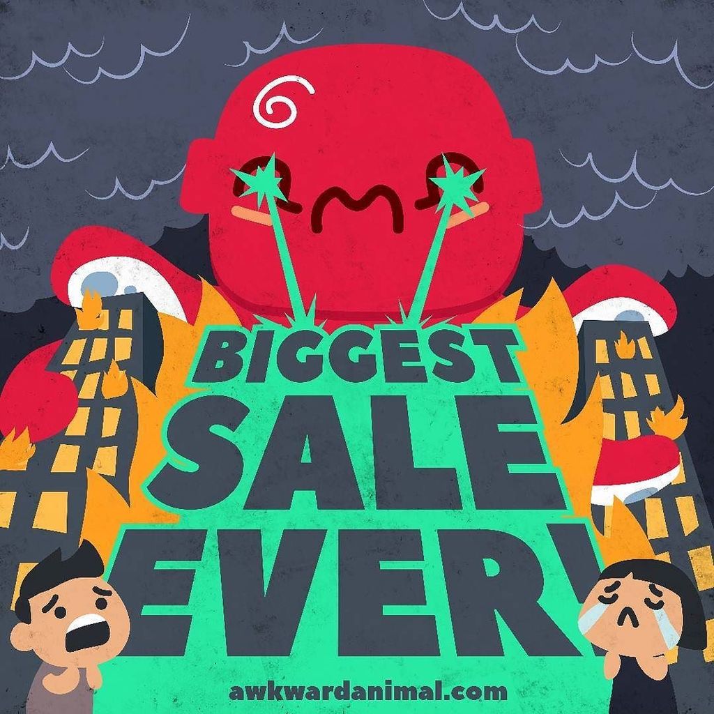 IT'S OUR BIGGEST SALE EVER!!! We have Exclusive discounts on items when you add items to your cart (while supplies last)! LINK IN PROFILE AwkwardAnimal.com ift.tt/2AsEK0L