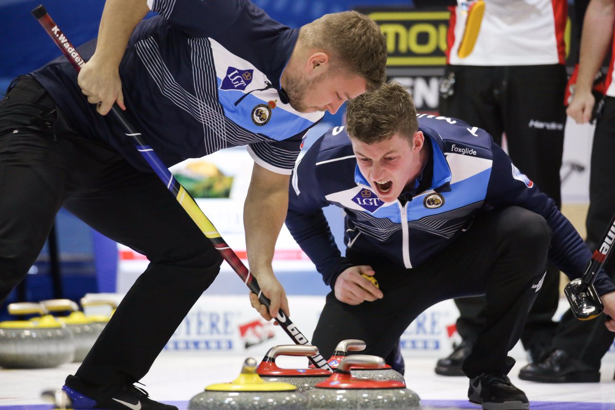 scottishcurling's tweet photo. Scotland's men beat Swiss 9-8 in semi-final at #ECC2017. Amazing performance.  See the report here: https://t.co/ga0Fx80tgM https://t.co/yIPrZKSclz